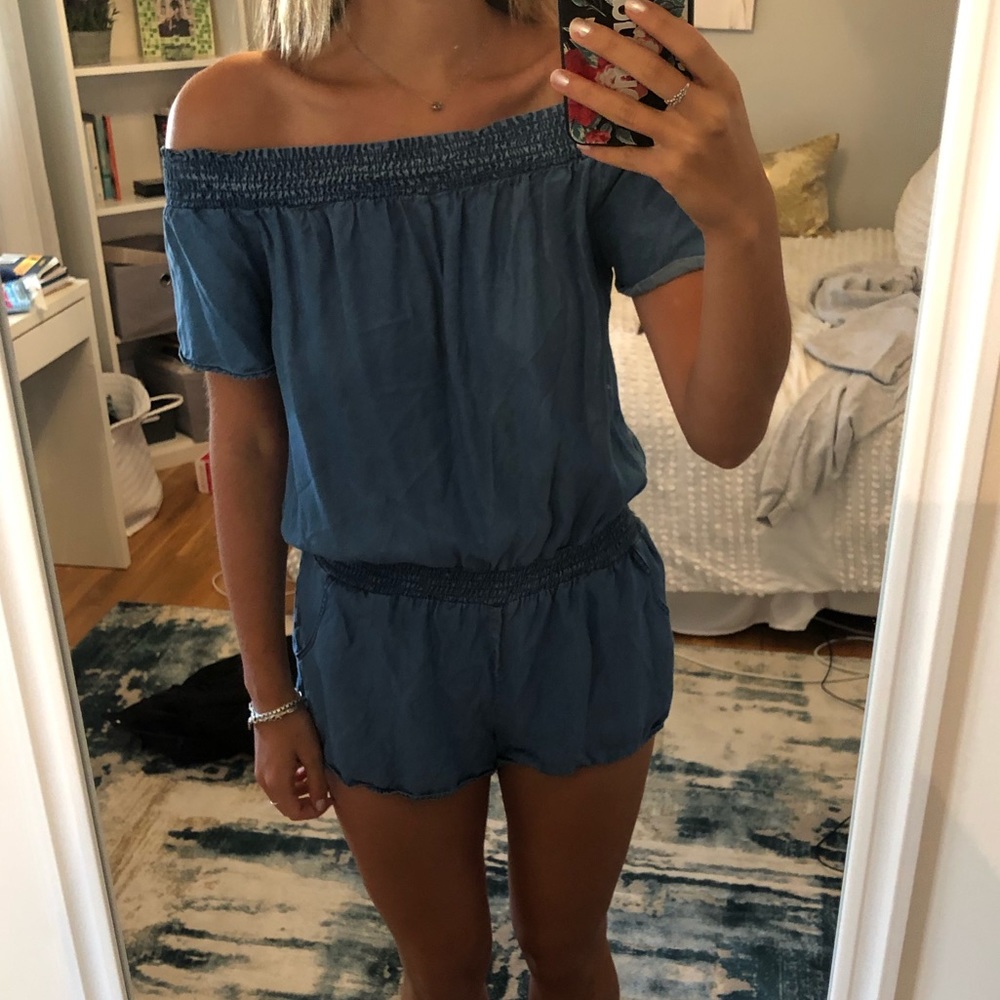 Denim Look Romper